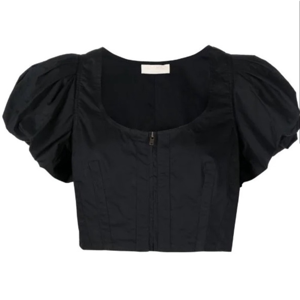 Ulla Johnson puff sleeve crop top size 4